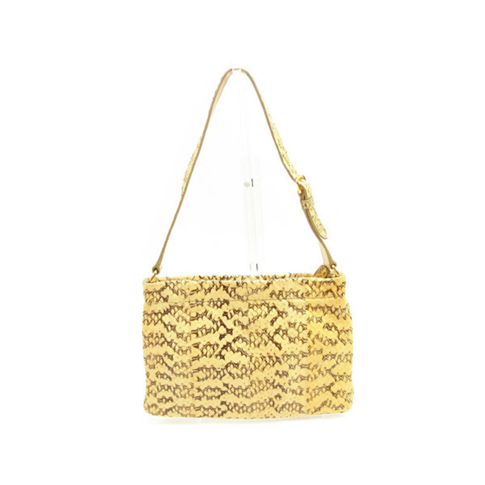 Miu Miu Shoulder Bag Pouch Python Shoulder Bag Be… - image 2
